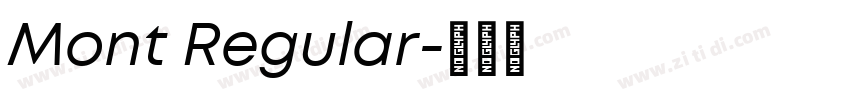 Mont Regular字体转换